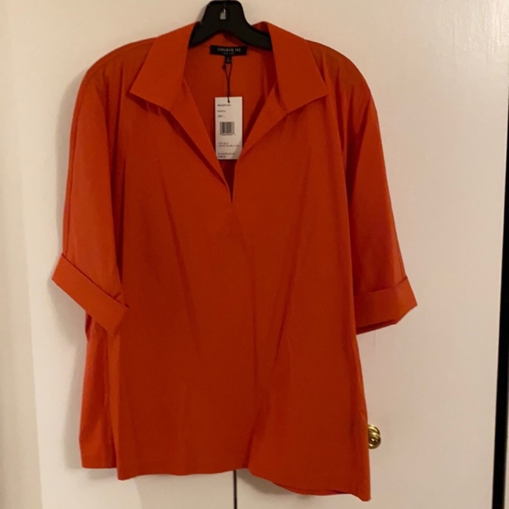 Lafayette 148 Top in Papaya size L